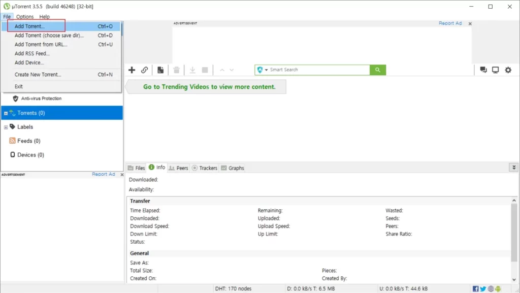 utorrent client