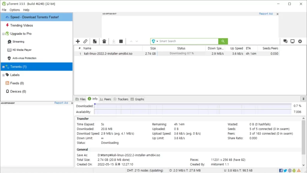 torrent file download start